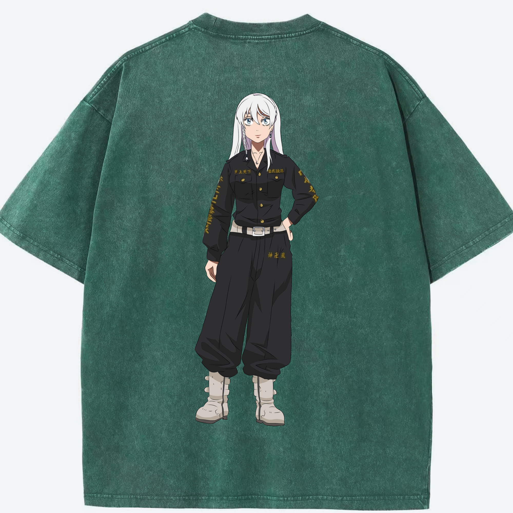 （画像用） 東京リベンジャーズ Tokyo Revengers 綿100% ヴィンテージ風 半袖Tシャツ（背面プリント）